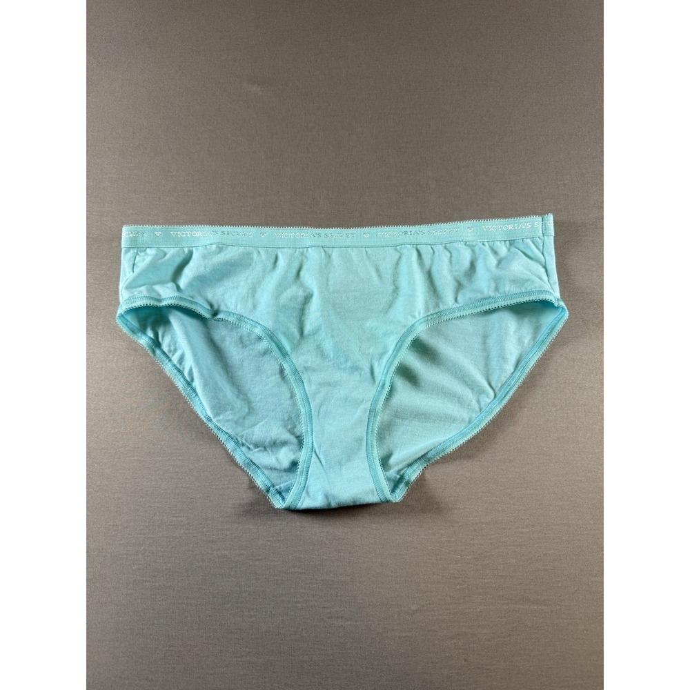 Victoria's Secret VTG 2013 Hiphugger Panty Blue Yellow Airbrush Effect Angel L